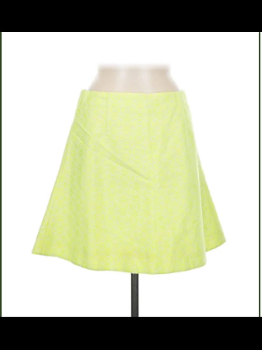 Lime or Neon Yellow A-Line Women's Skirt - Bright Yellow-Green
